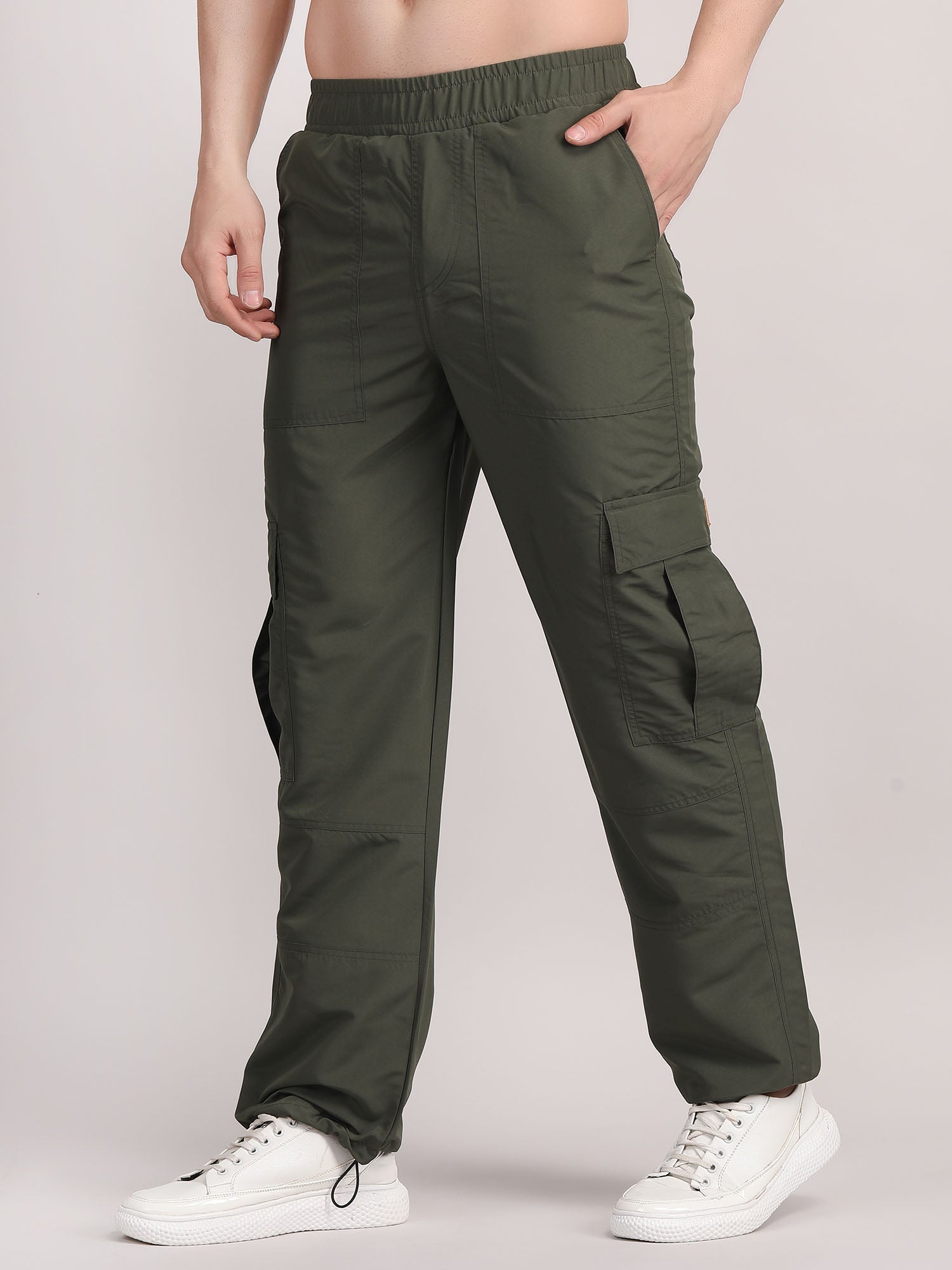 Ardene Man Cargo Parachute Pants For Men in, Size