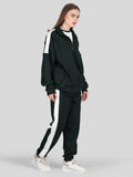 Women's Survival Game-Inspired Green Tracksuit - Jacket, T-Shirt & Joggers Set