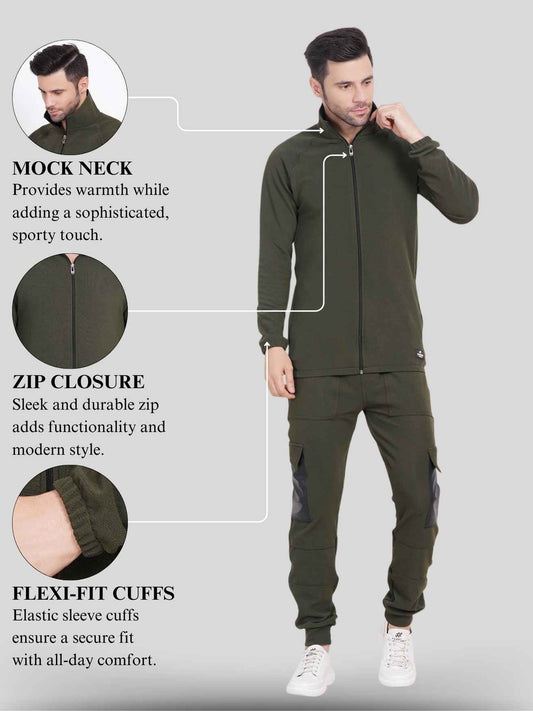 coord set men - Cargo & Jacket Co-Ord Set for Men - Dry-FIT