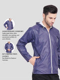 Men's wind resistant jacket with hood