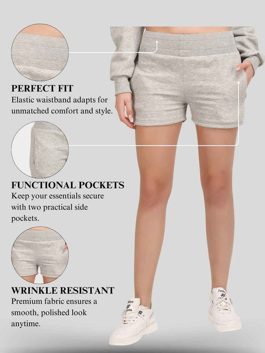 Women's Mid-Rise Fleece Shorts